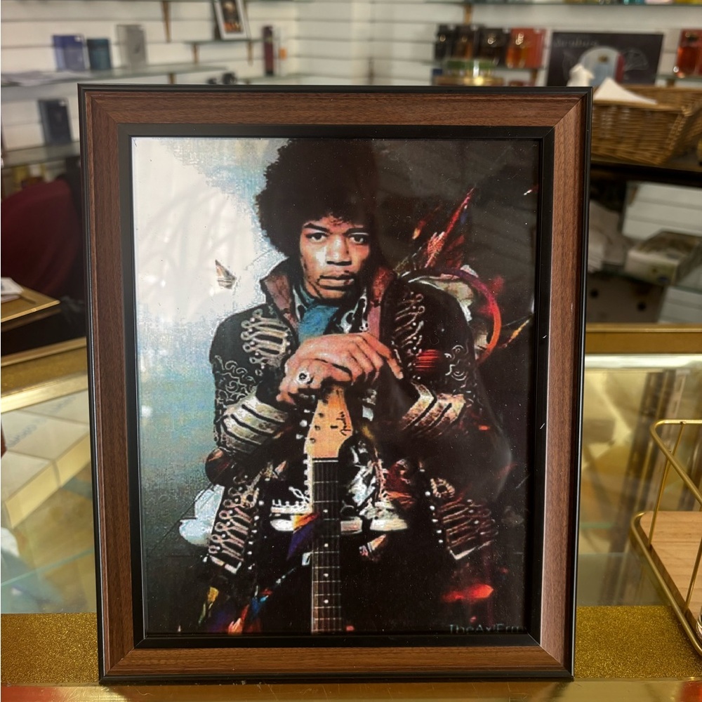 Framed Portrait of JIMI HENDRIX